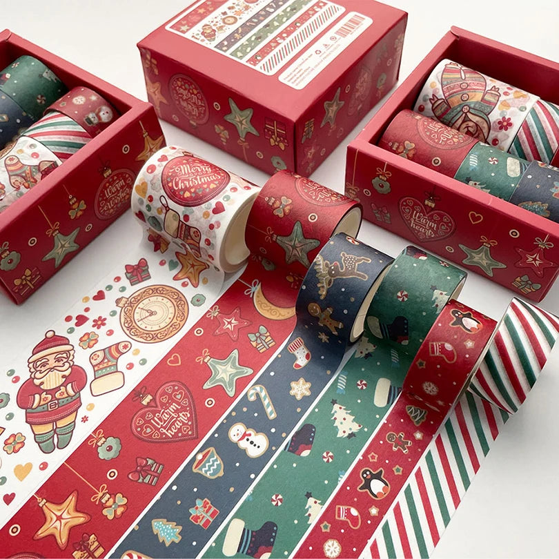 Washi Tape Christmas 6/8 pcs Japanese