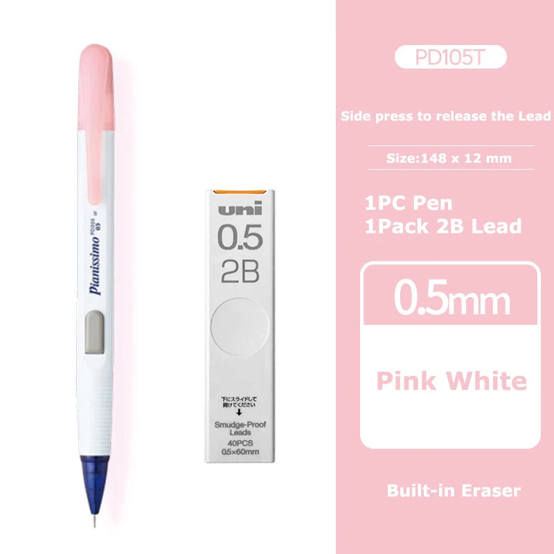 Mechanical Pencil PENTEL 0.5mm Transparent Anti Slip Japanese