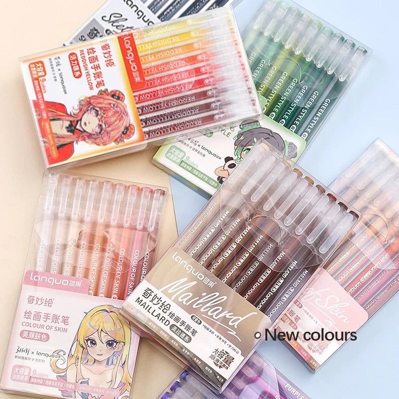 Gel Pen Set Kawaii Color 6/9pcs