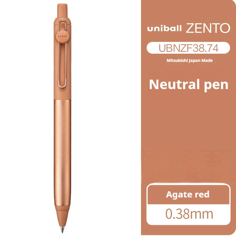 UNI-ball ZENTO Aluminum Grip Metal Pen,0.38/0.5mm With Original Refills