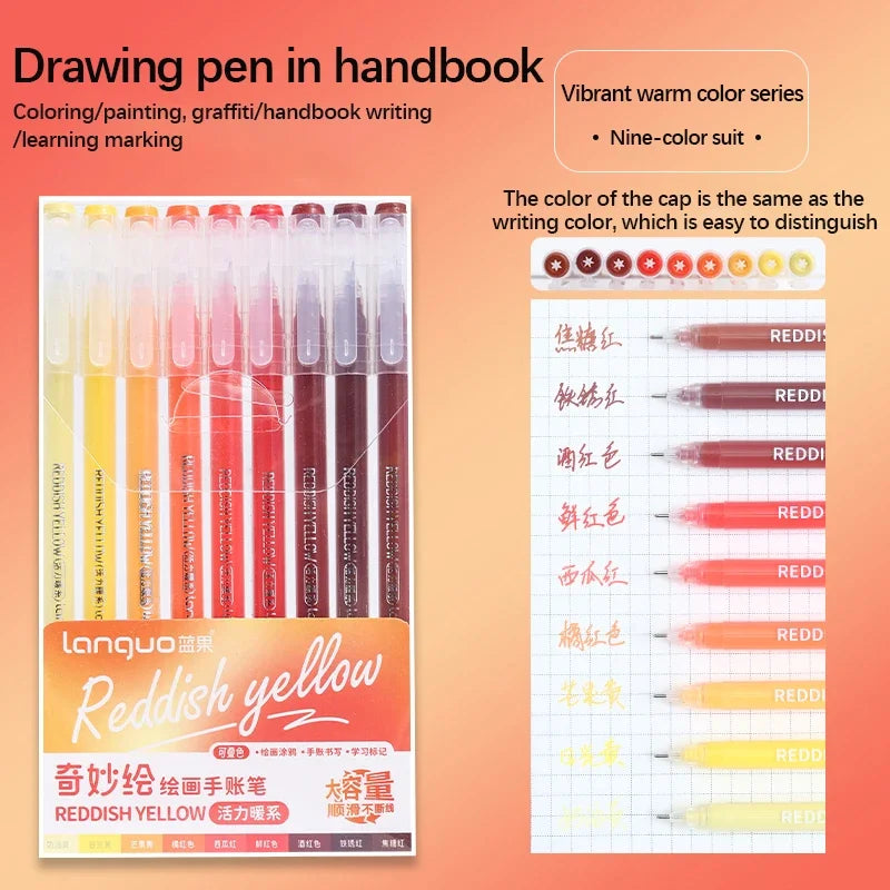 Gel Pen Set Kawaii Color 6/9pcs