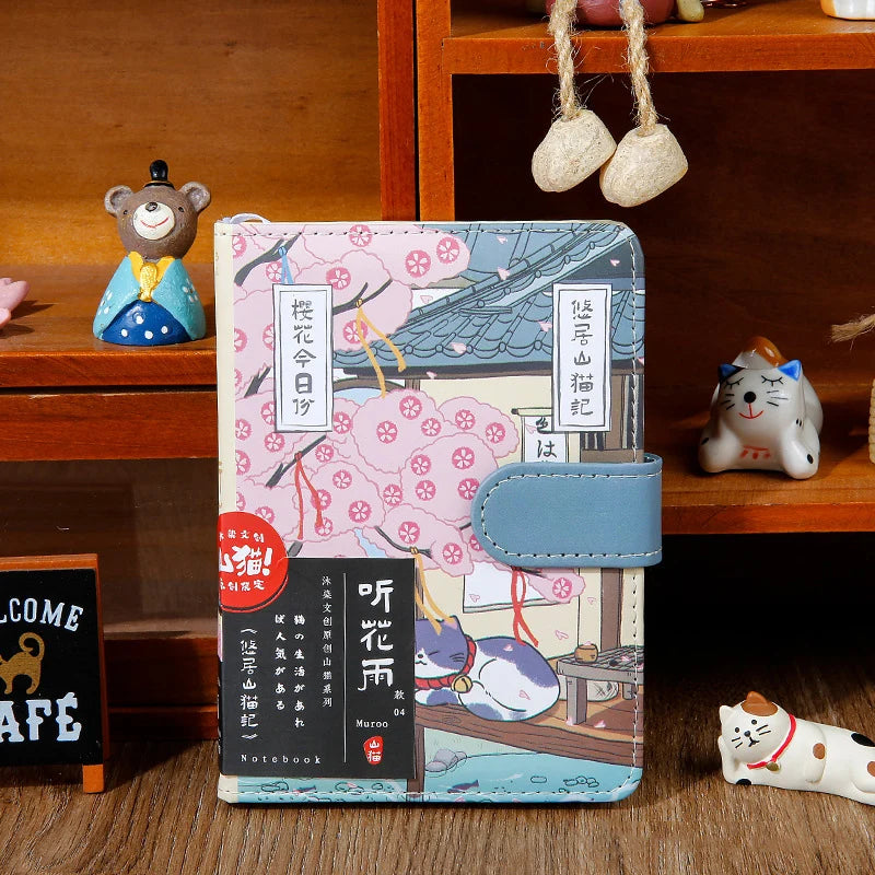 Notebook A6 Kawaii Cartoon Cat Japanese Art