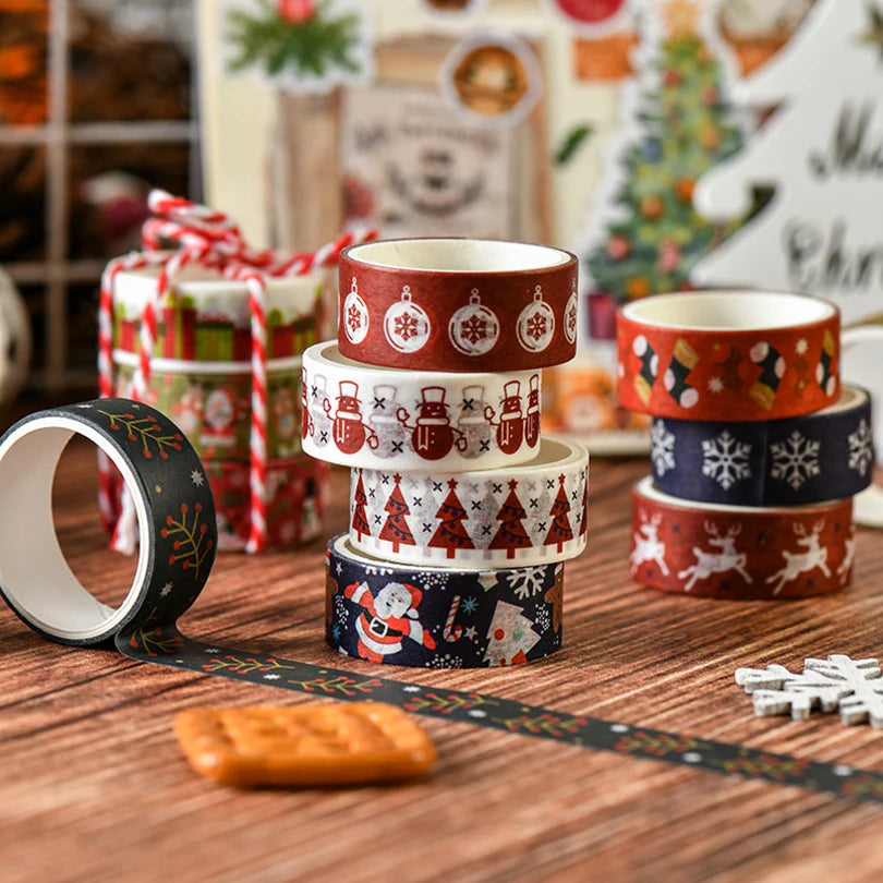 Washi Tape Christmas 6 pcs Japanese