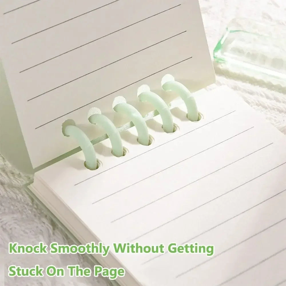 Mini Notebooks A7 Pocket Loose-leaf Square Notepad Horizontal Line