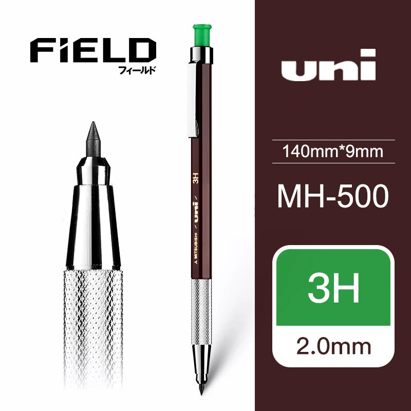 Uni pen with packaging displaying 'uni' branding and product details.