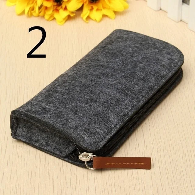 Felt Pencil Case Stationery Office