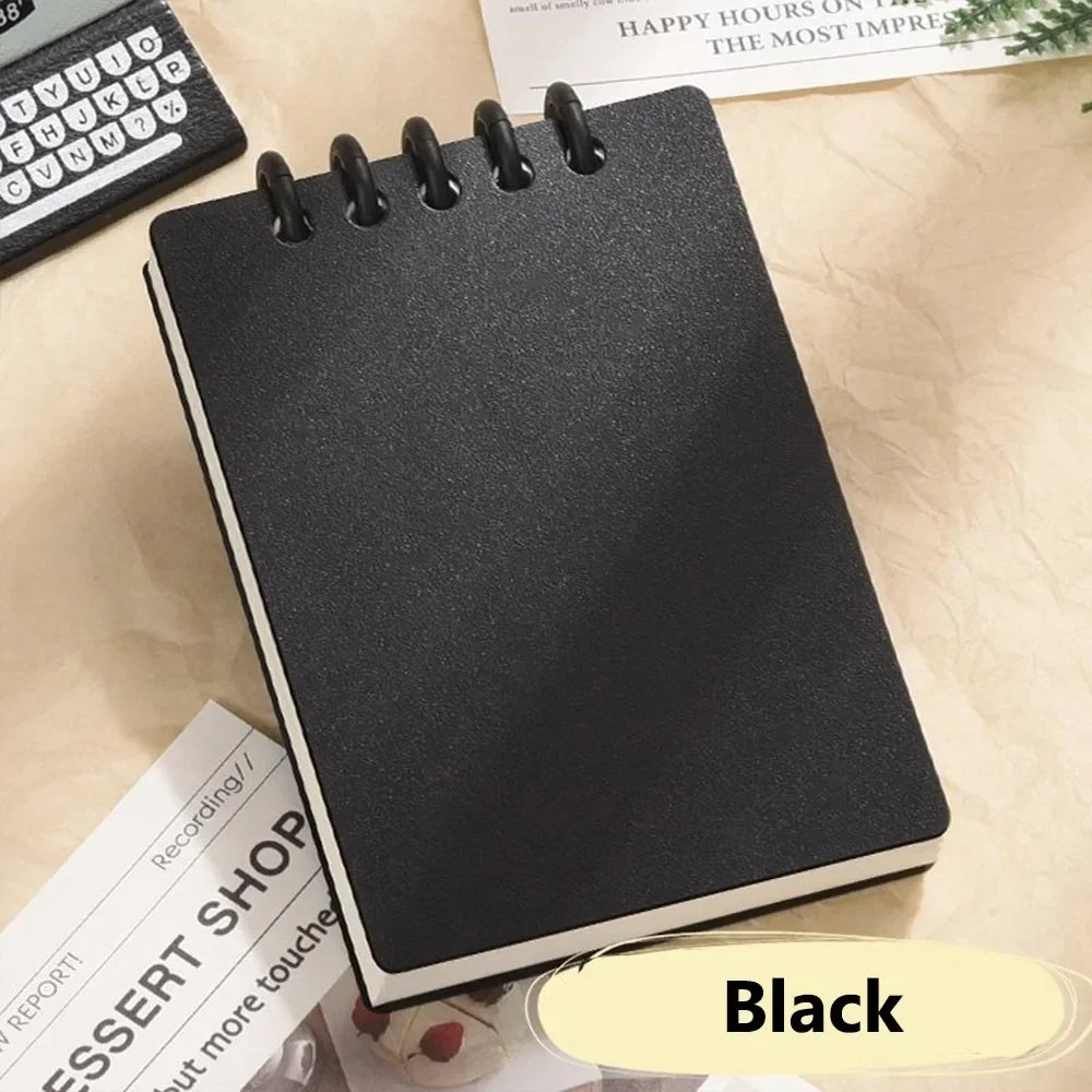 Mini Notebooks A7 Pocket Loose-leaf Square Notepad Horizontal Line