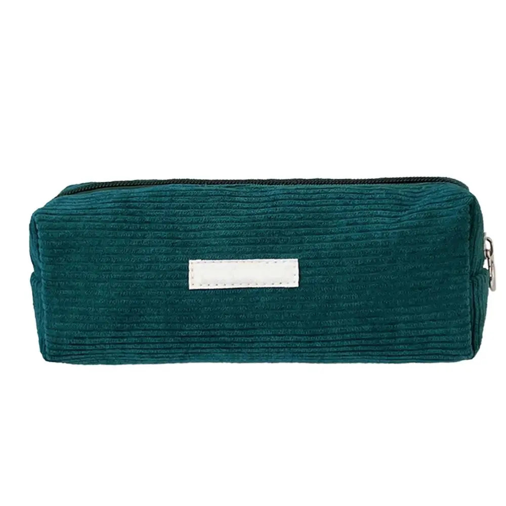 Pencil Case Corduroy Large Capacity1 Compartment Kawaii
