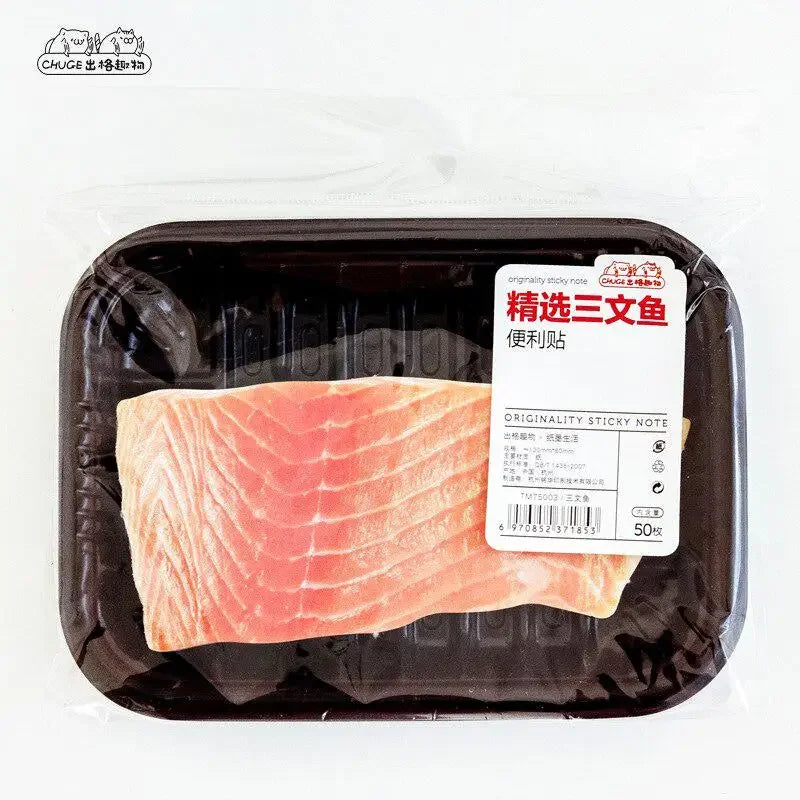 Sticky Notes Meat Shape Fun Kawaii