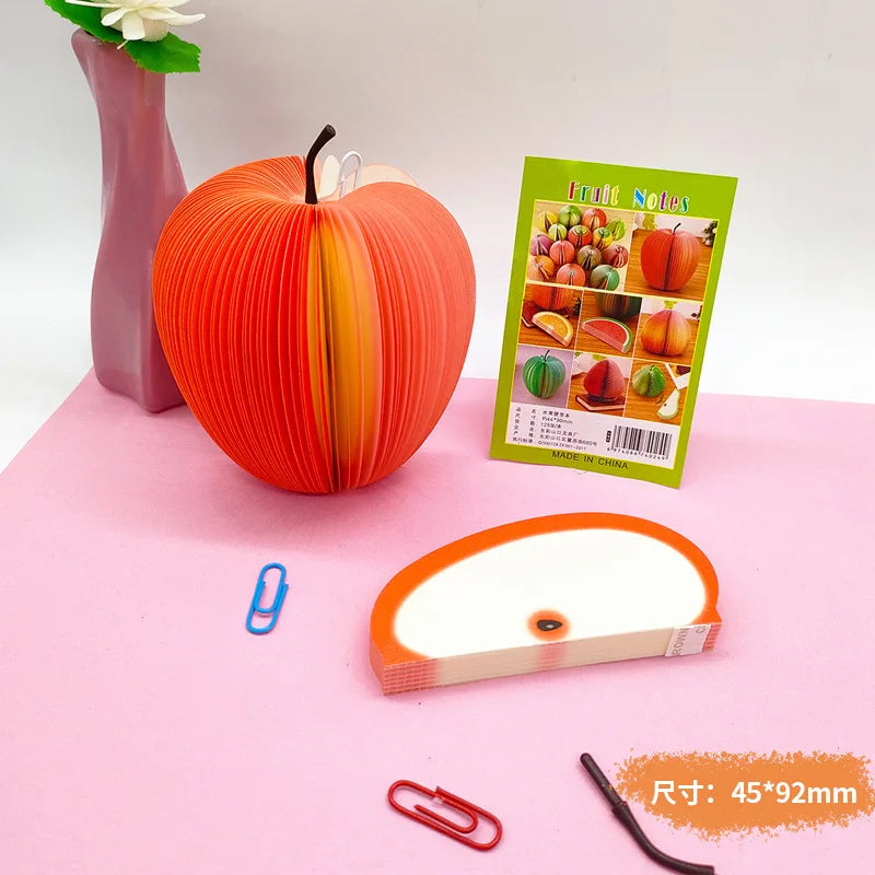 Sticky Notepads 125 Sheets Fruits Kawaii