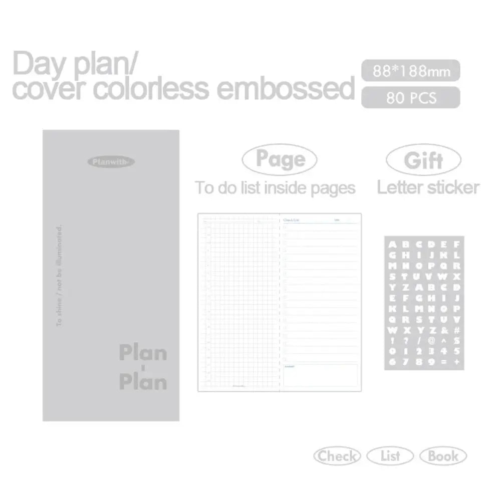 Notebook Planner Horizontal 80 sheets Fun Kawaii