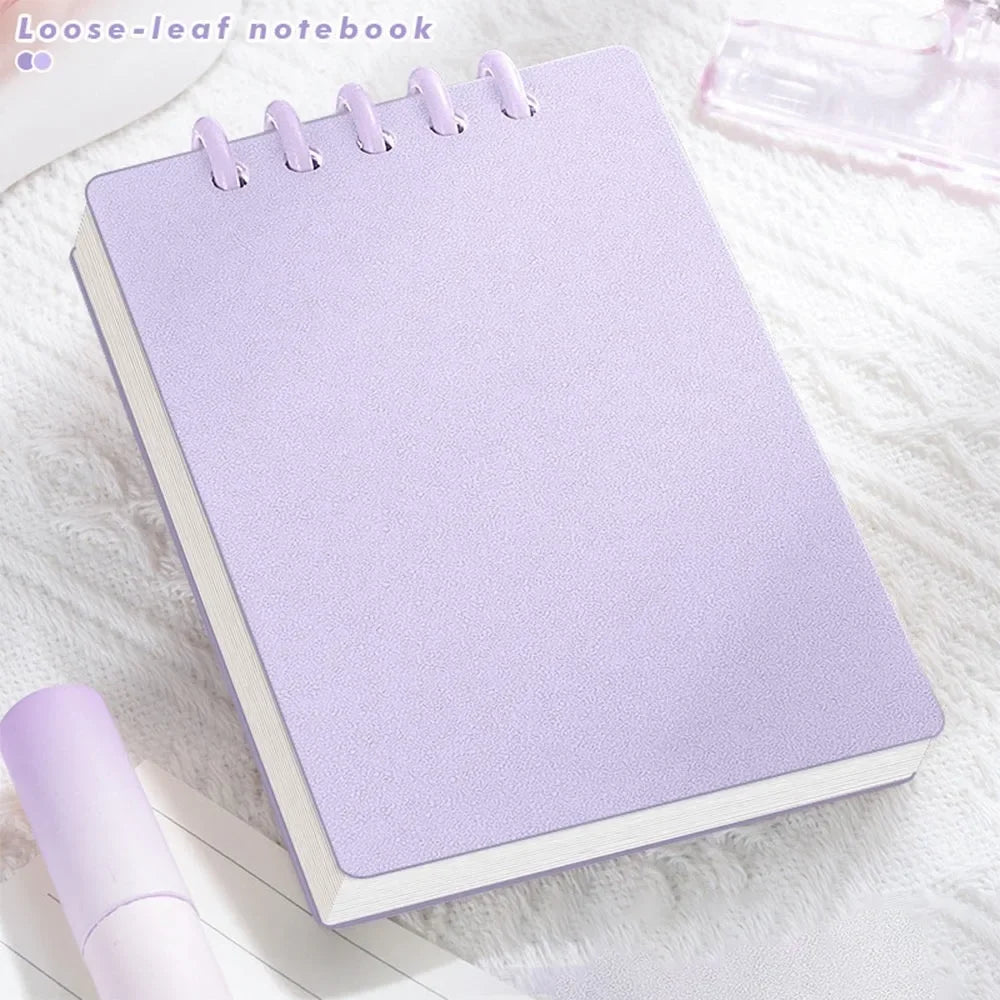 Mini Notebooks A7 Pocket Loose-leaf Square Notepad Horizontal Line