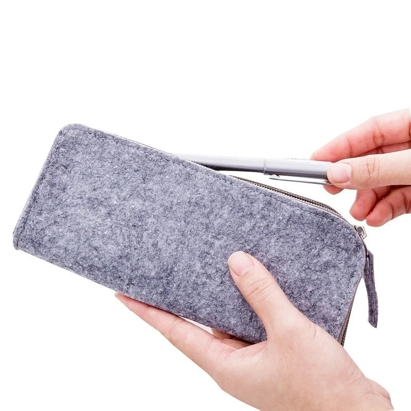 Felt Pencil Case Stationery Office