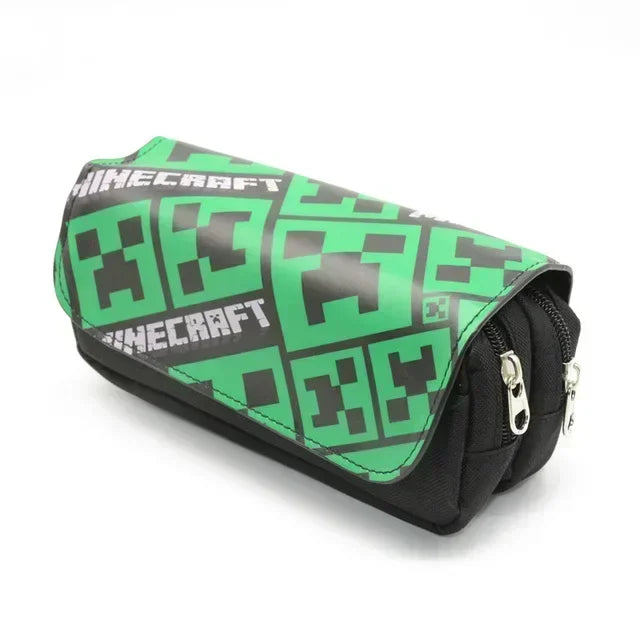 Pencil Case Canvas Minecraft Kawaii