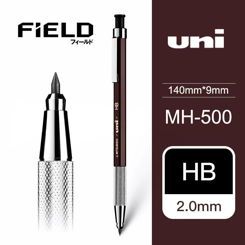 Uni pen with specifications on a white background