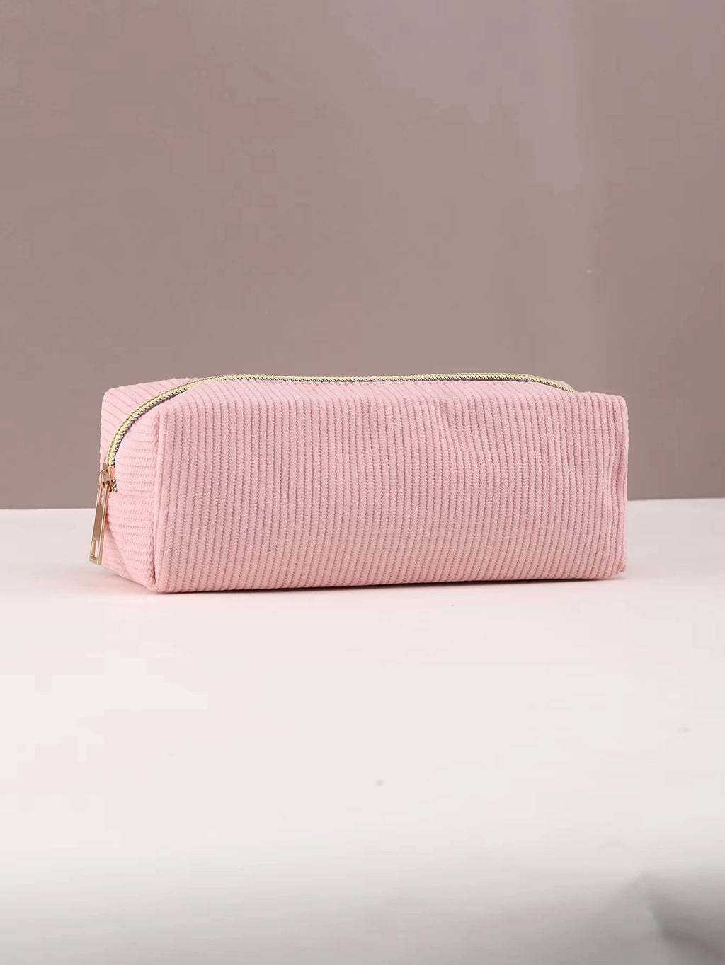 Pencil Case Solid Color 1pc Large Capacity