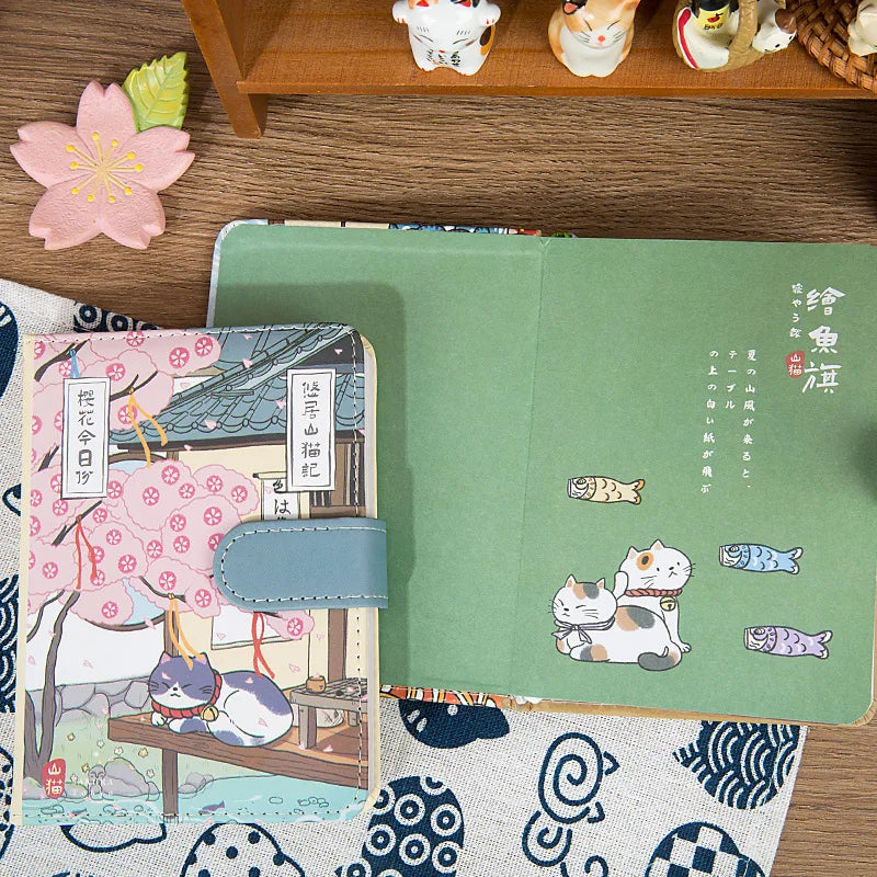 Notebook A6 Kawaii Cartoon Cat Japanese Art