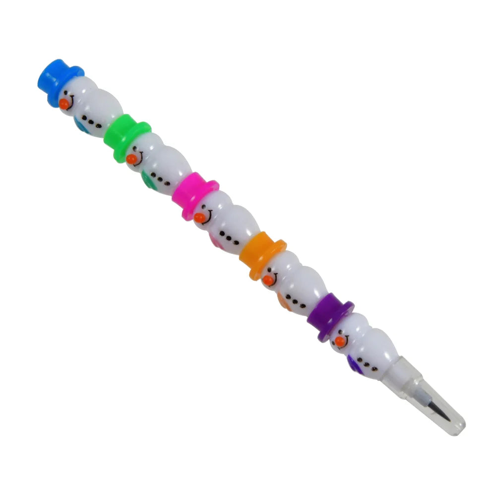 Detachable Pencils Christmas Snowman 9 pcs Kawaii
