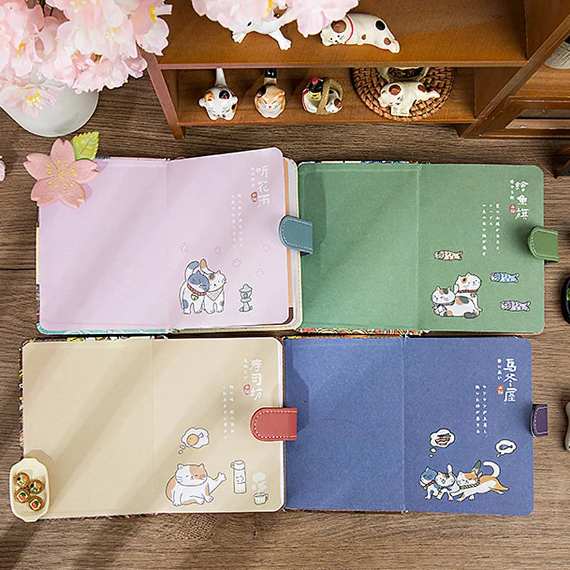 Notebook A6 Kawaii Cartoon Cat Japanese Art