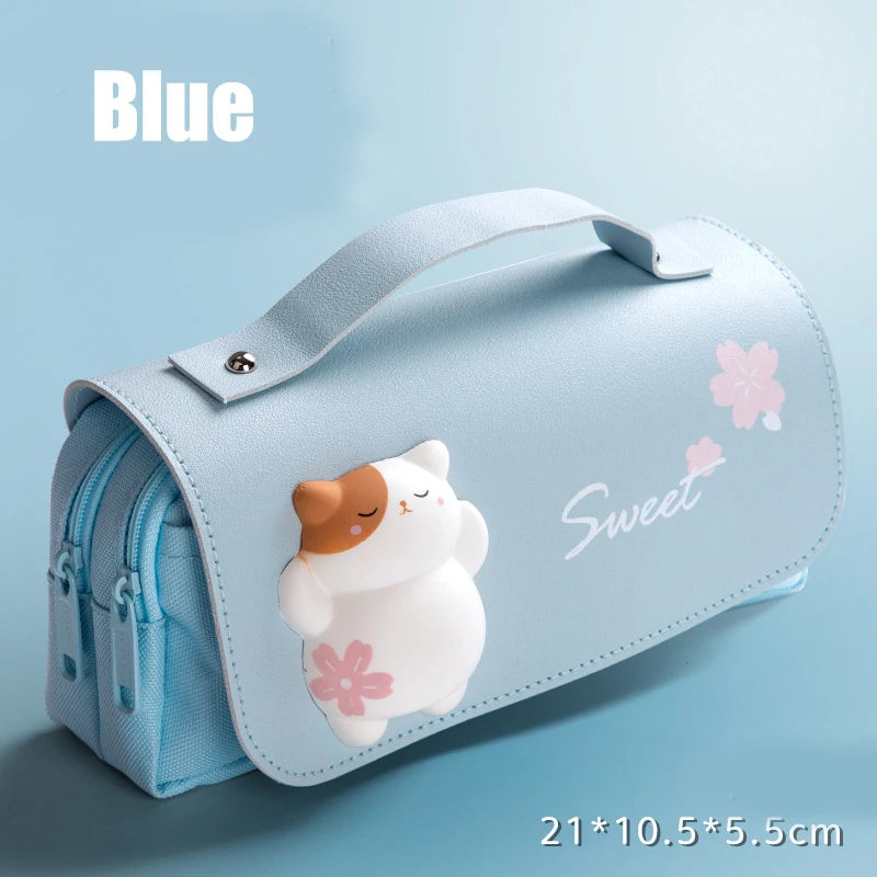 Pencil Case Kawaii 3D 2 Compartments Waterproof