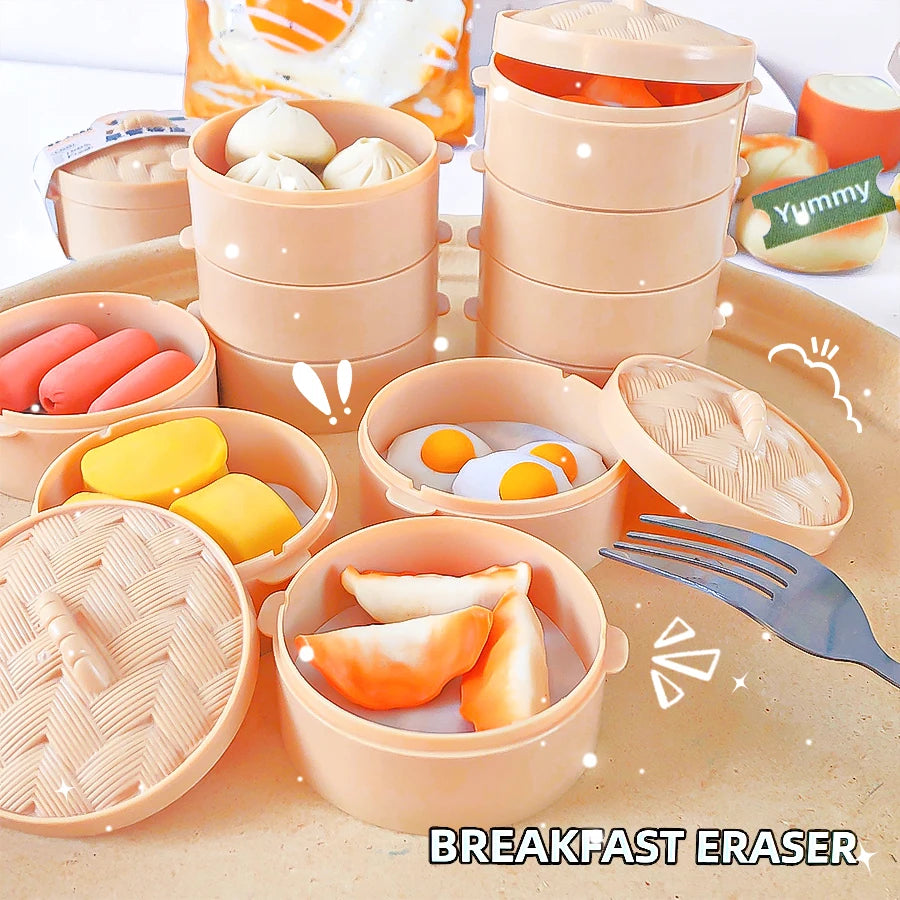 Eraser Set Chinese Food Random Fun Kawaii