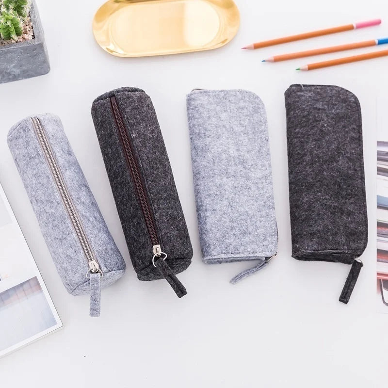 Felt Pencil Case Stationery Office