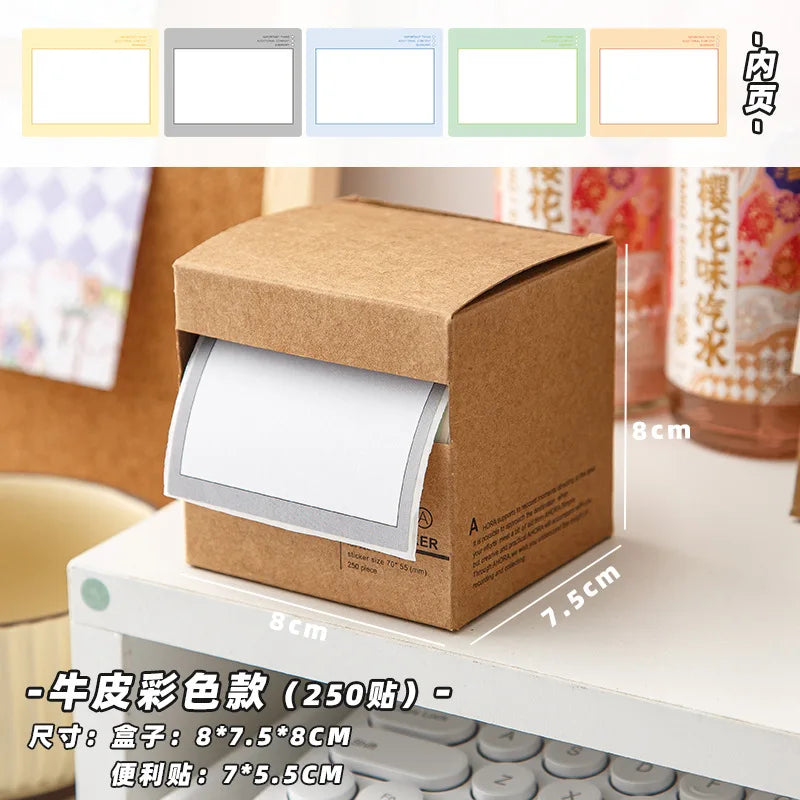 Sticky Notes Pull out from box Kawaii