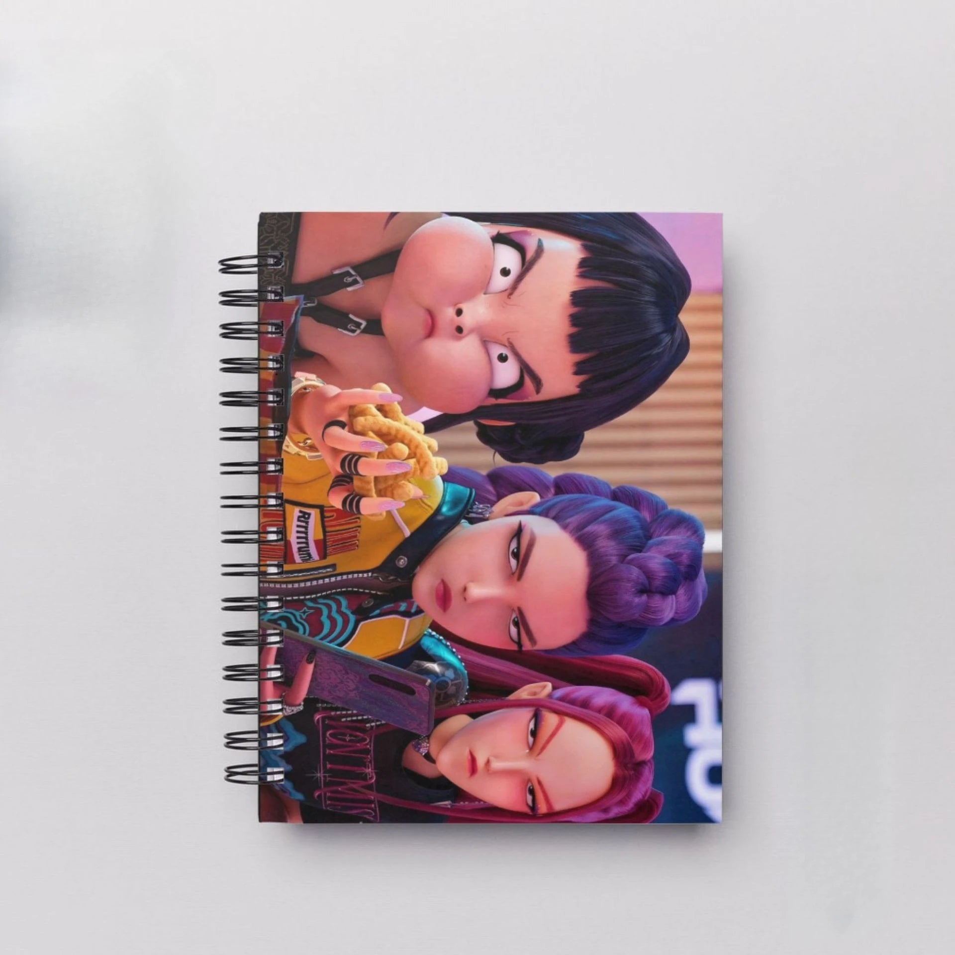 Bentopop notebook with colorful illustration of Kpop Demon Hunters characters