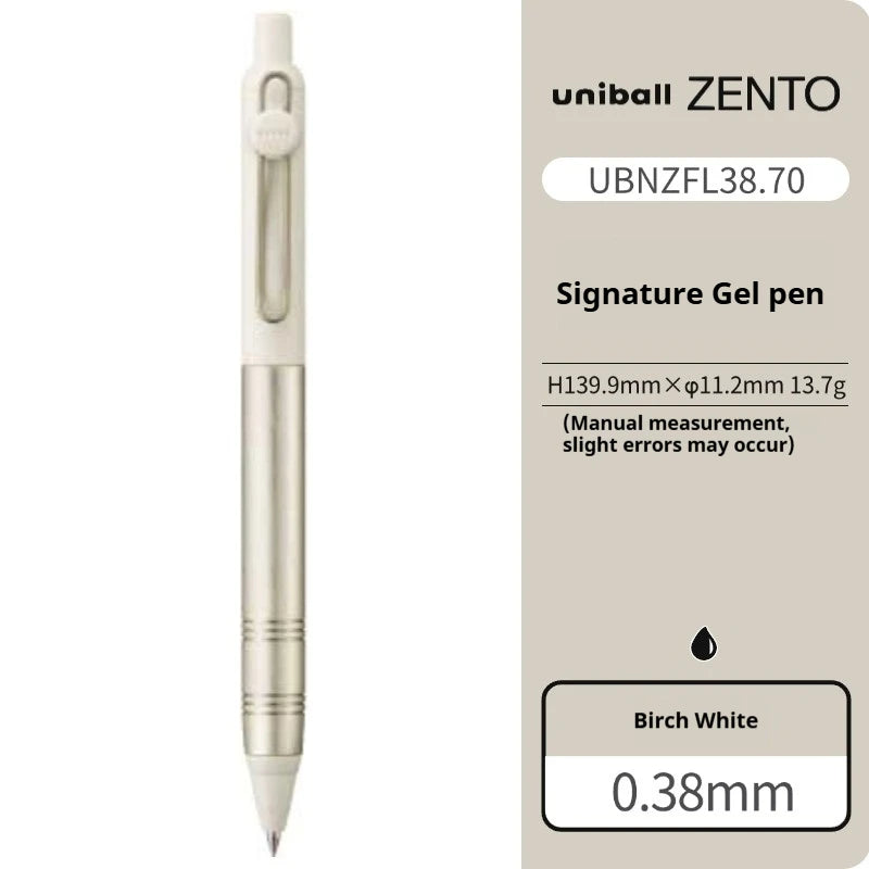 UNI-ball ZENTO Aluminum Grip Metal Pen,0.38/0.5mm With Original Refills