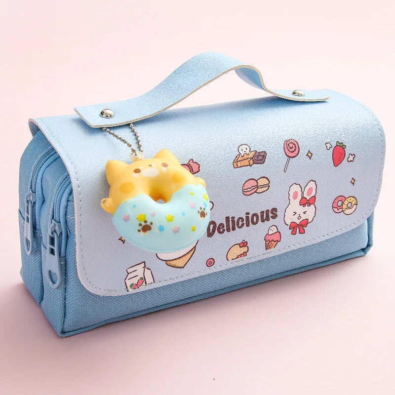 Pencil Case Kawaii 3D 2 Compartments Waterproof
