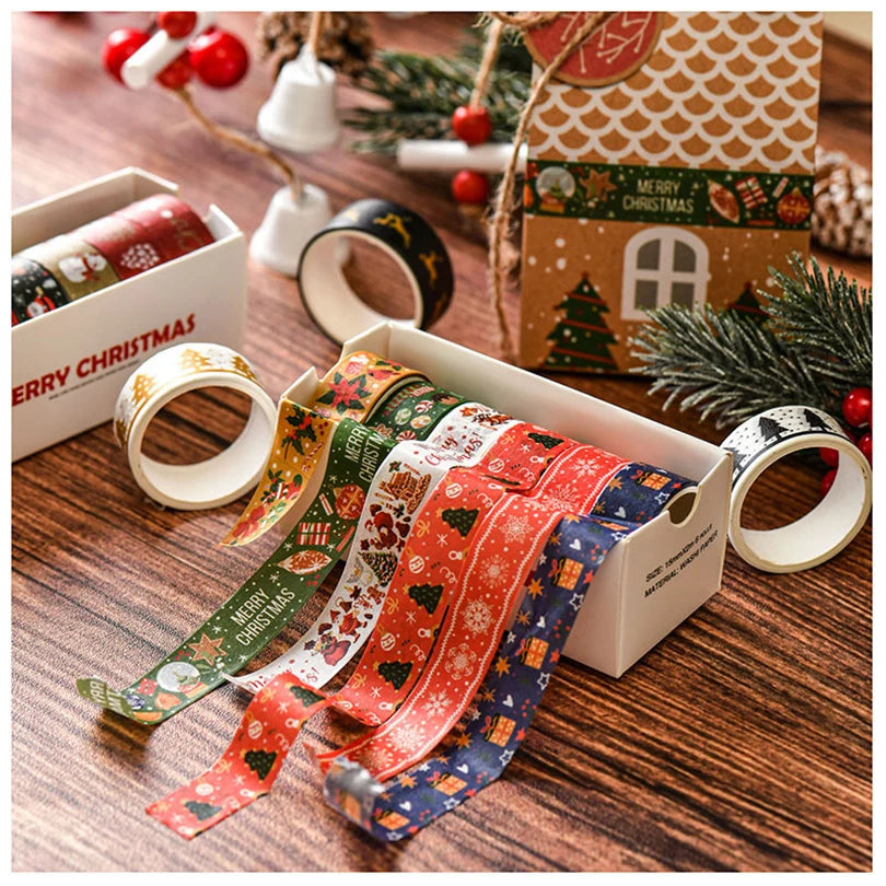 Washi Tape Christmas 6 pcs Japanese