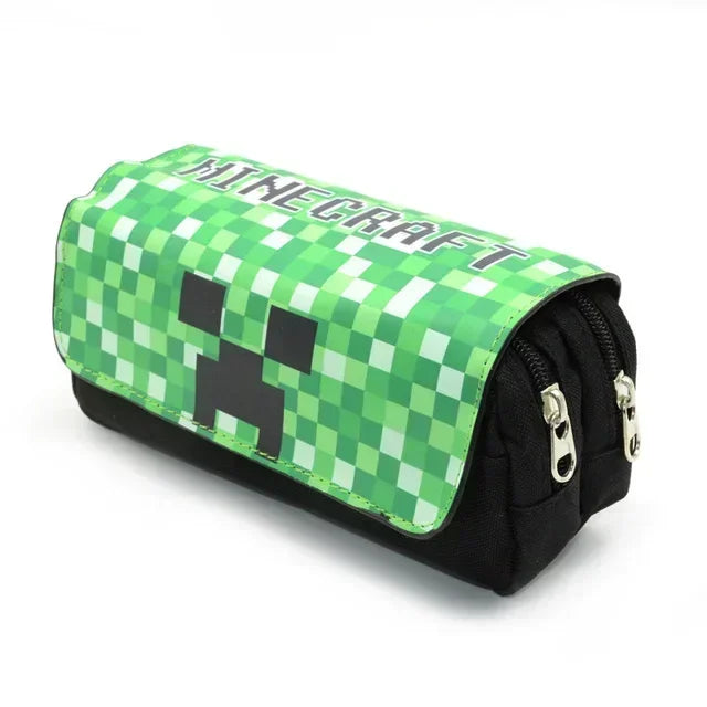Pencil Case Canvas Minecraft Kawaii