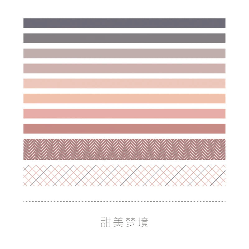 Washi Tape Kawaii 10 rolls Japanese