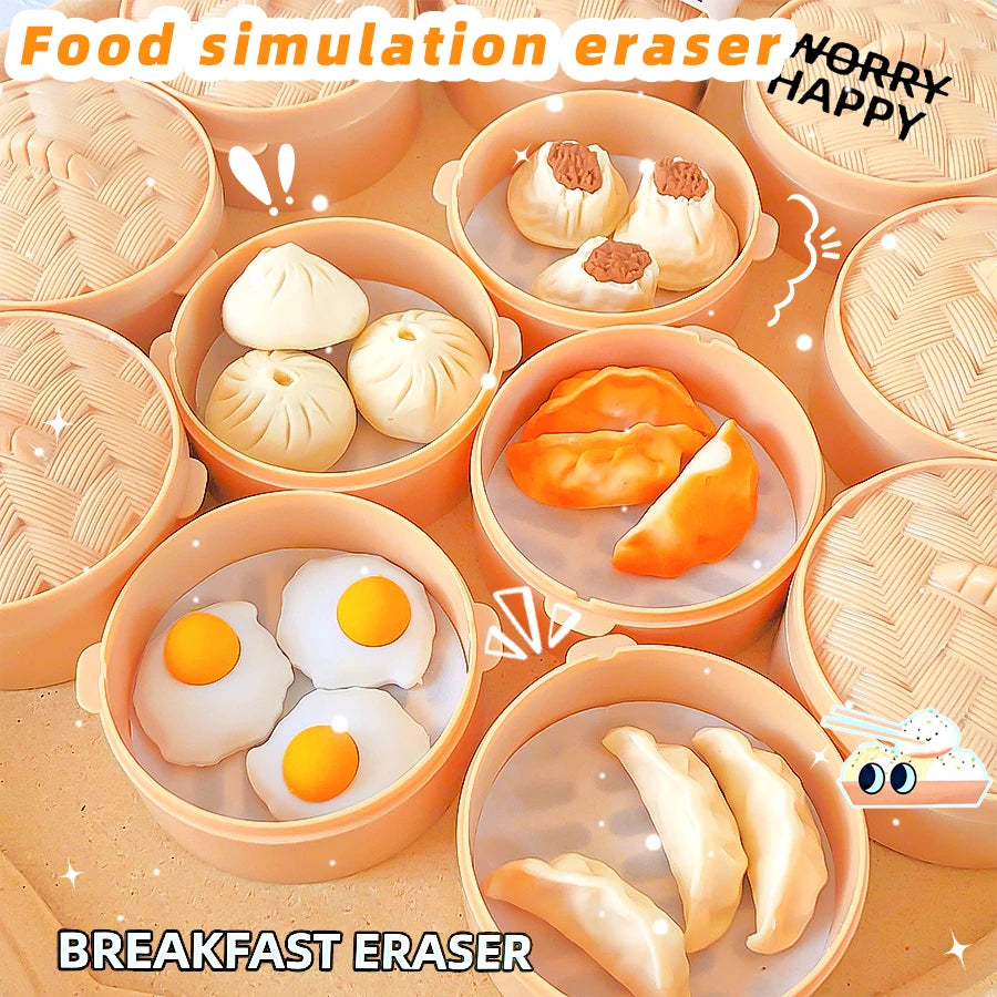 Eraser Set Chinese Food Random Fun Kawaii