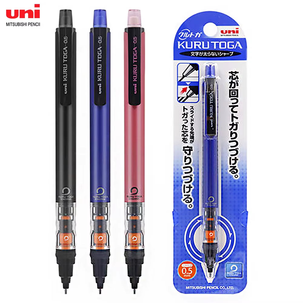 KURUTOGA Mechanical Pencil M5-452 Creative Writing Continuous Sketch 0.5Mm Lead Automatic Rotating Mechanical Pencil